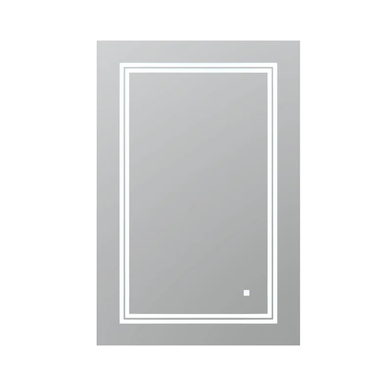 AQUADOM Soho Bathroom LED Wall-Mount Mirror with Dimmer, Defogger, Touch Control, Backlit and Front-Lit