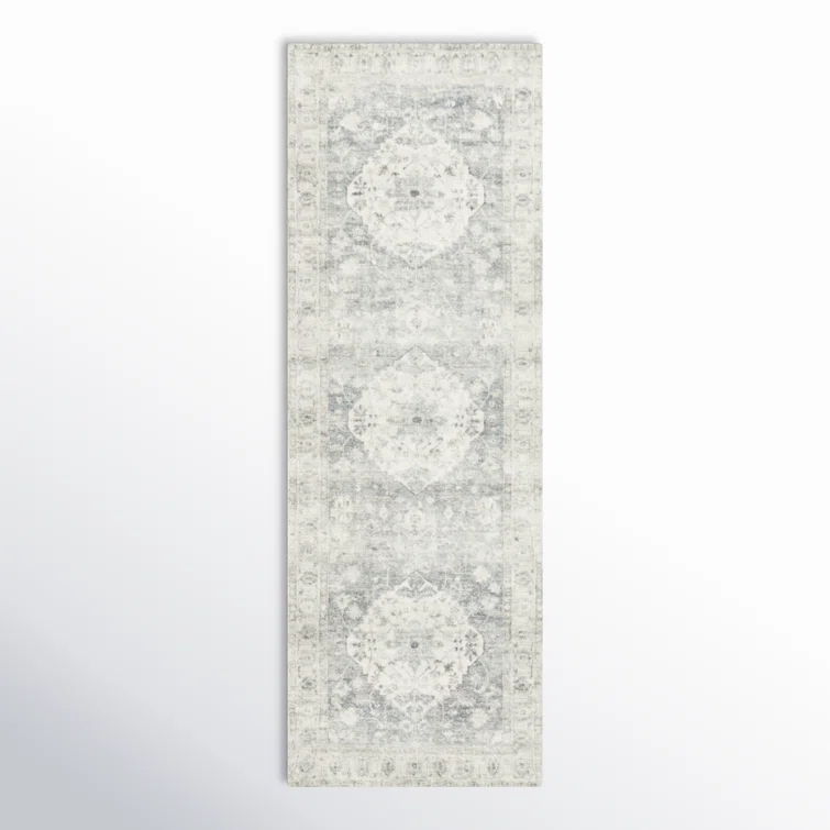 Sera Oriental Denim/Fog Area Rug