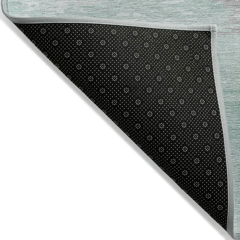 Machine Washable Indoor/Outdoor Chantille ACN1521 Seafoam Rug