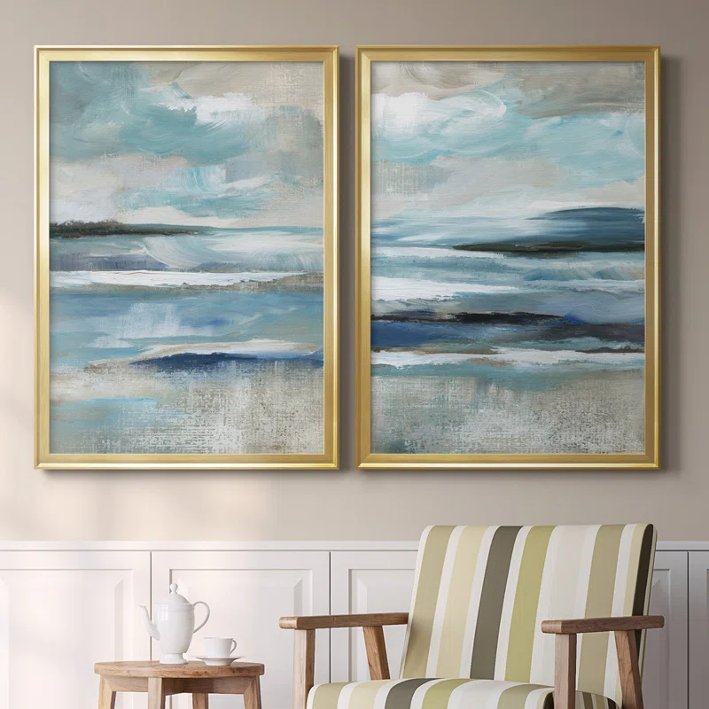 Wade Logan® " Distant Drama I " 2 - Pieces Painting Print (Set of 2)
