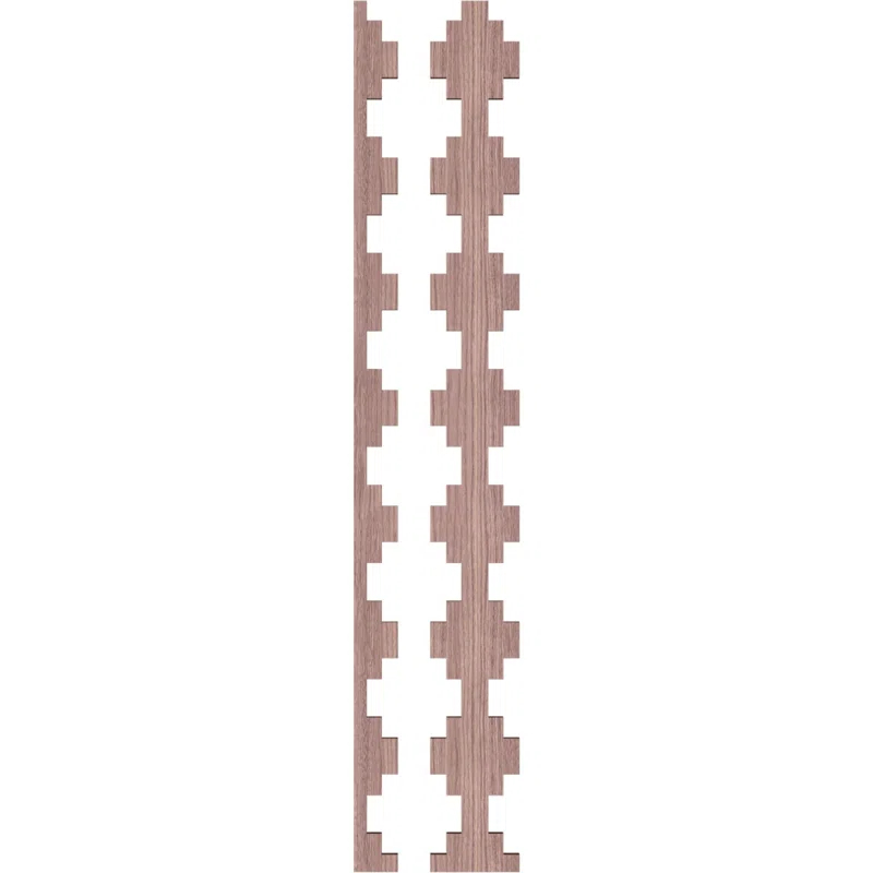 Ekena Millwork Gypsum Adjustable Wood Decorative Slat Wall Panel Kit