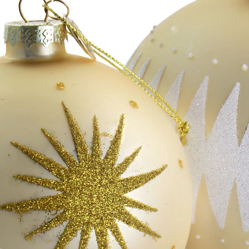Martha Stewart 4 Piece Martha Stewart Ball Ornament Set
