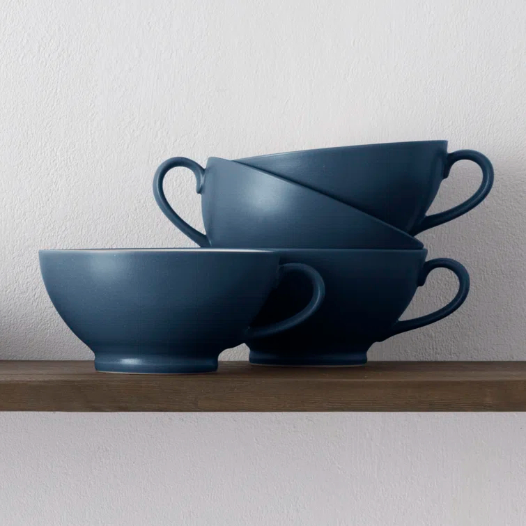 Noritake Colorwave Handled Bowls, 5-1/2", 18 Oz. (Set of 4)