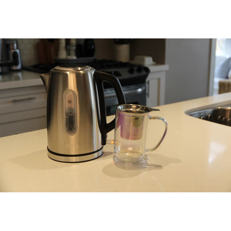 Salton 1.8 Qt. Stainless Steel Electric Tea Kettle