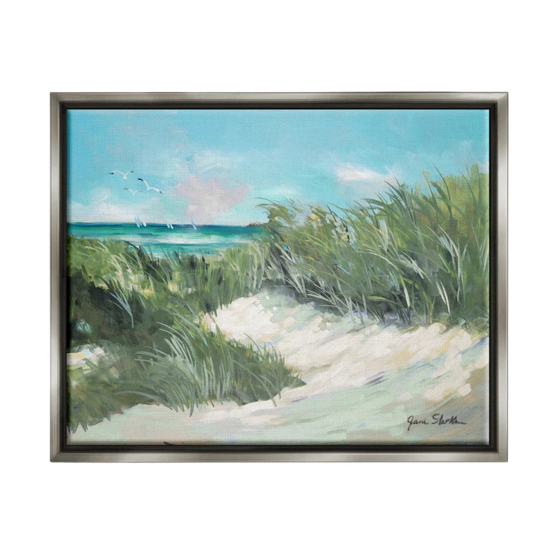 Stupell Industries " Beach Grass Painting " by Jane Slivka Painting Print