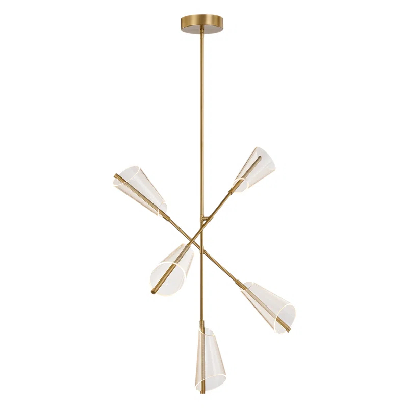 Kuzco Lighting Mulberry 5 - Light LED Modern Linear Chandelier