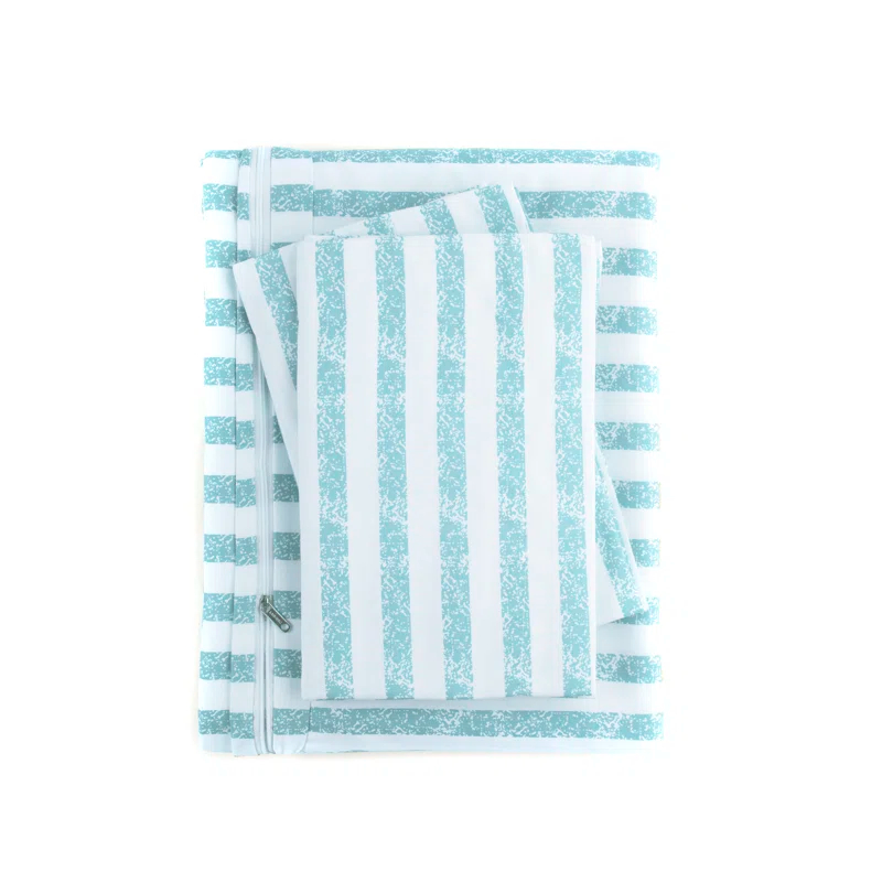 Becky Cameron 3 Piece Rugged Stripe Pattern Duvet Cover Set