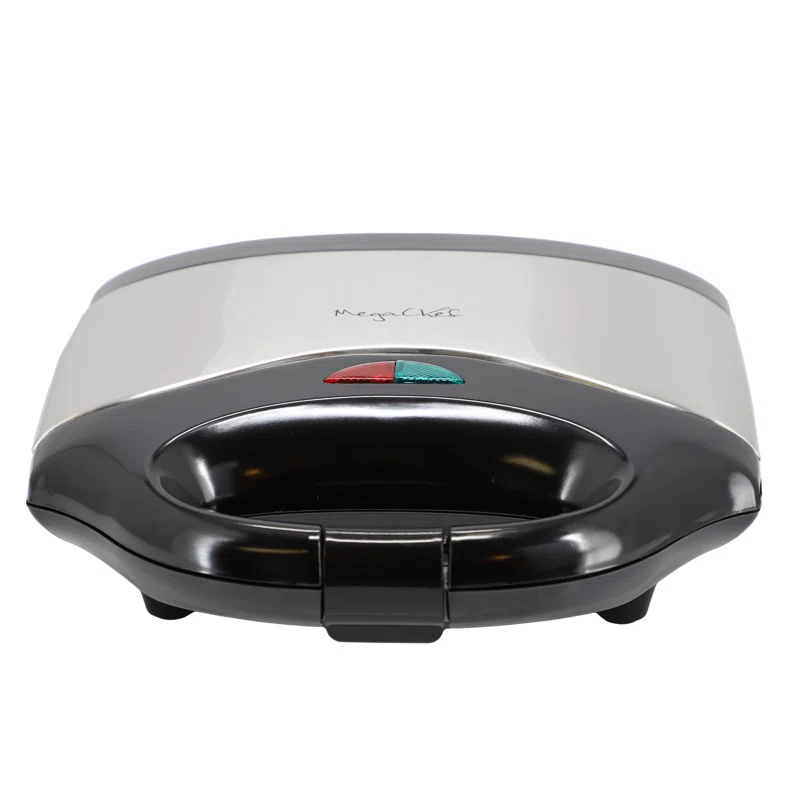 MegaChef MegaChef Electric Compact Aluminum Nonstick Sandwich Maker in Black