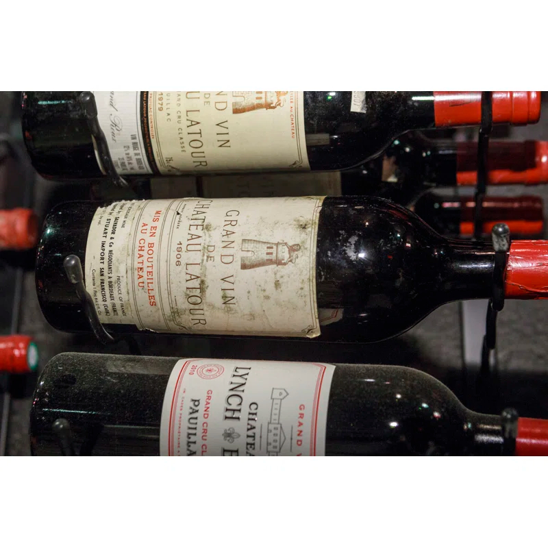 Rebrilliant Indurial Wall Mounted Wine Bottle Rack