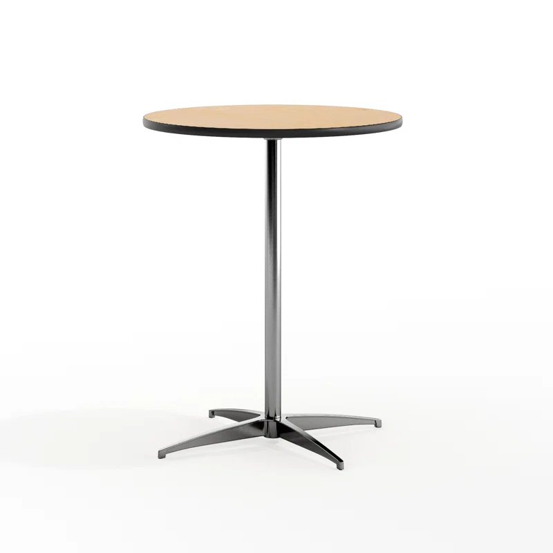 Flash Furniture Marrel Round Wood Cocktail Table with Columns by Flash Furniture