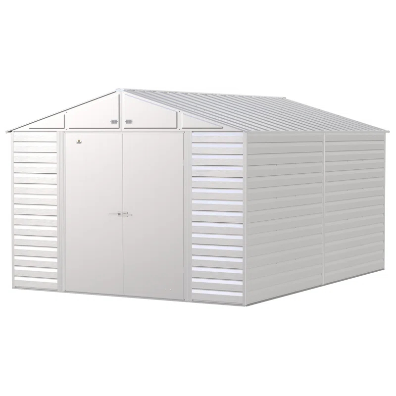 10 ft. W x 14 ft. D Steel Horizontal Storage Shed