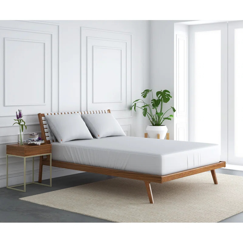 Hospitology Waterproof Hypoallergenic Dust Mite Proof Fitted Natural Cotton Mattress Protector