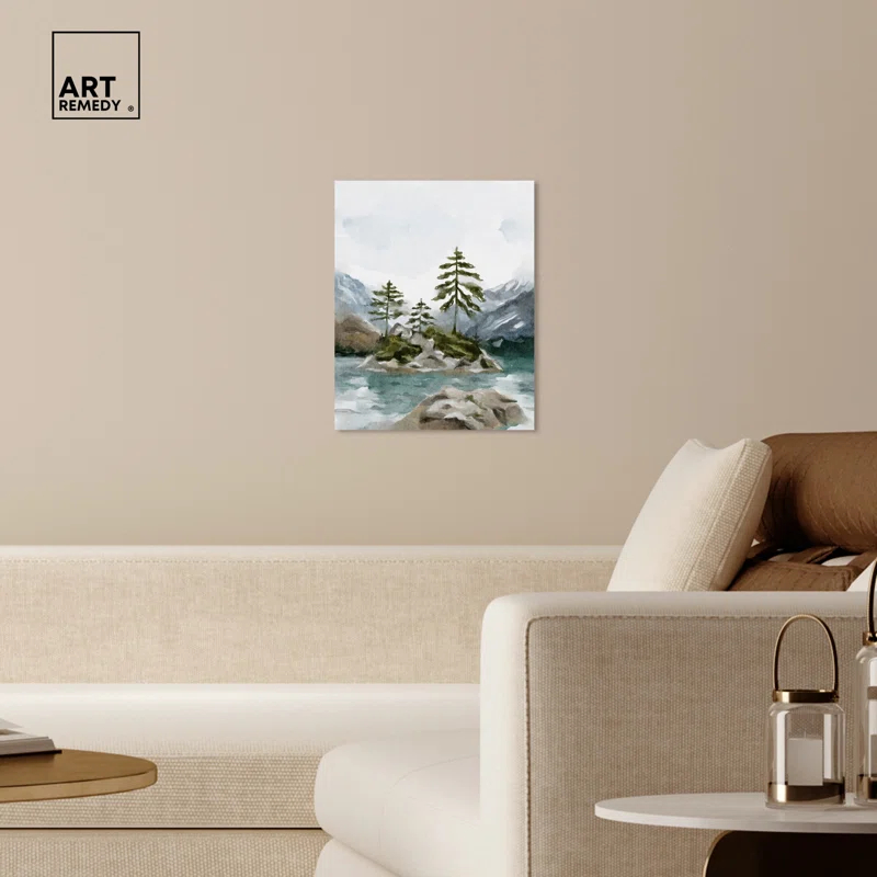 Art Remedy Cold Winter Lake