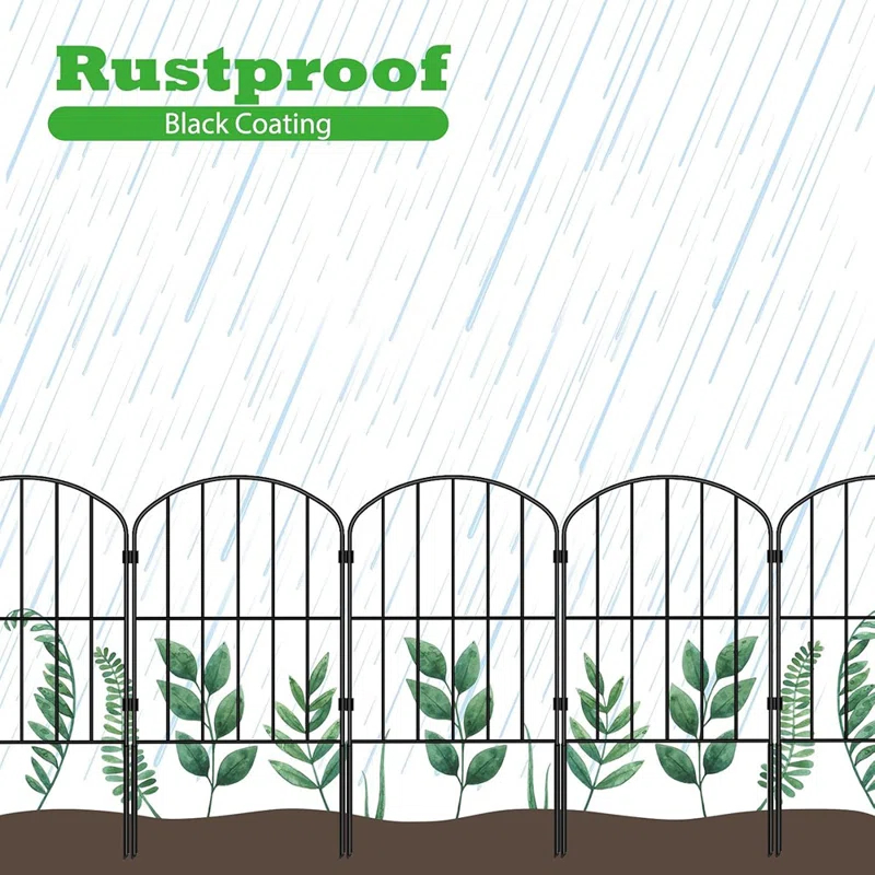 MAXAYA Decorative Garden Fence Fencing 10 Panels