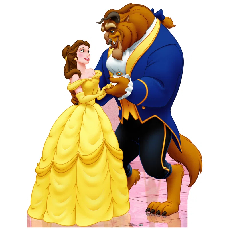 Advanced Graphics Beauty and the Beast - Belle and the Beast Life-Size Cardboard Stand-Up