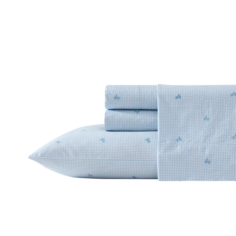 Laura Ashley Laura Ashley Printed Cotton Percale Sheet Set