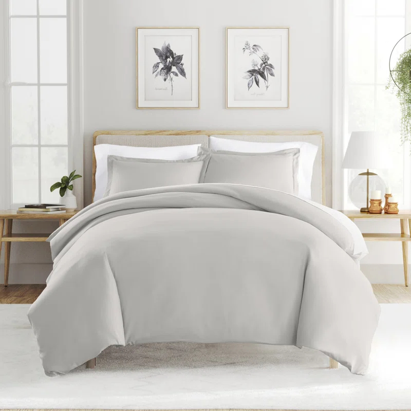 IEnjoy Home Super Soft Double Brushed Duvet Cover Set