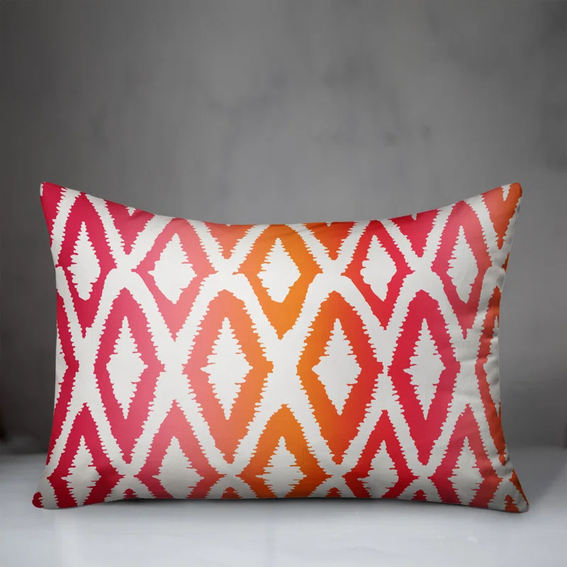 Designs Direct Creative Group Ikat Indoor/Outdoor Throw Pillow