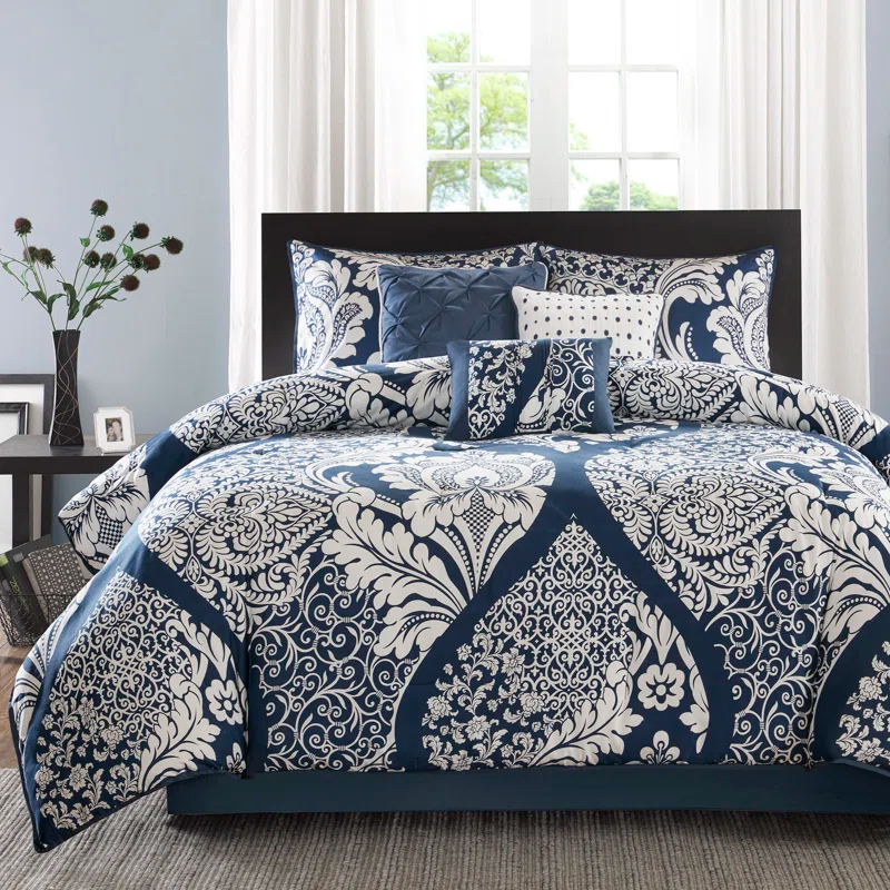 Madison Park Vienna 7 Piece Cotton Printed Comforter Set