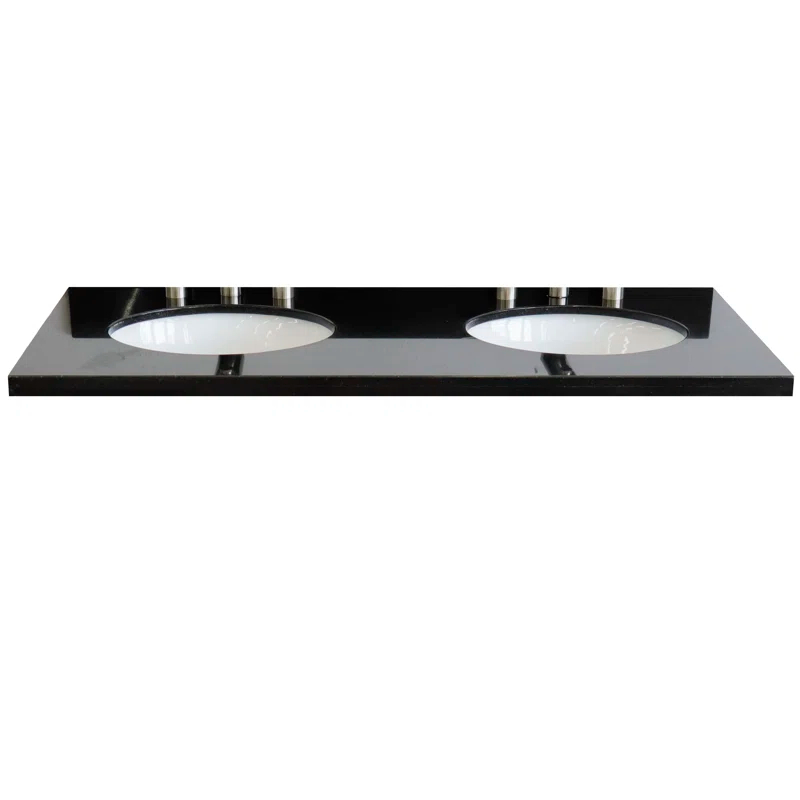 Bellaterra Home 49'' Granite Double Bathroom Vanity Top with Sink