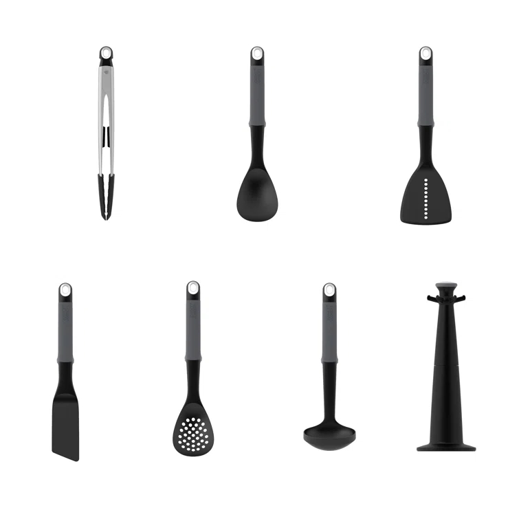 Joseph Joseph Joseph Joseph  6-Piece Utensil Carousel Set with Tongs