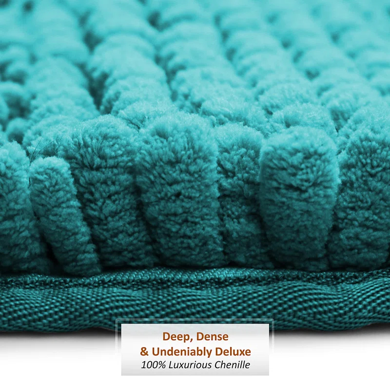 Clara Clark Clara Clark Chenille Extra Soft And Absorbent Bath Mat.