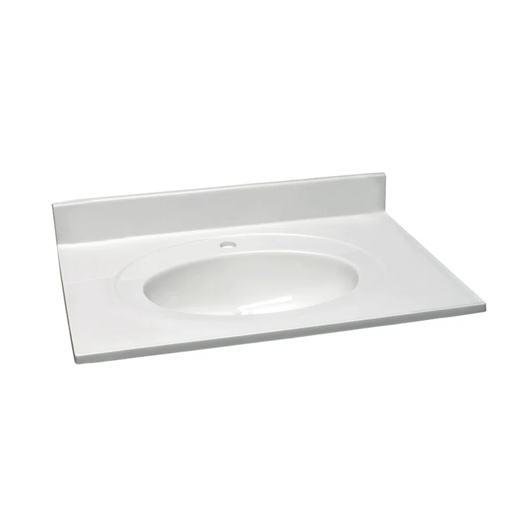 Darby Home Co Cultured Marble Vanity Top with Backsplash