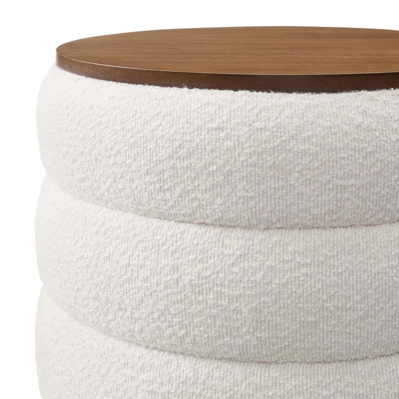 Modway Modway Mezzo 17.3" Wide Round Storage Ottoman