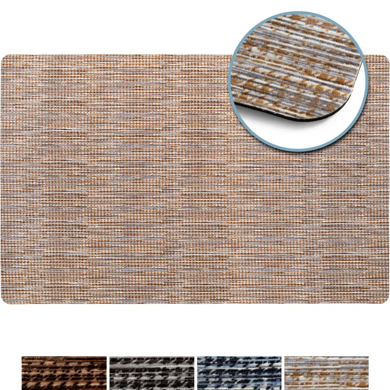 Smooth Step Machine Washable Low Profile Stain Resistant Non-Slip Versatile Utility Kitchen Mat