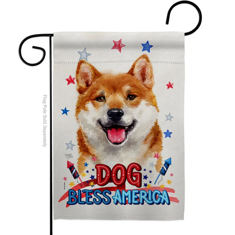 Breeze Decor Double Sided 18.5'' H x 13'' W Polyester Animal Garden Flag