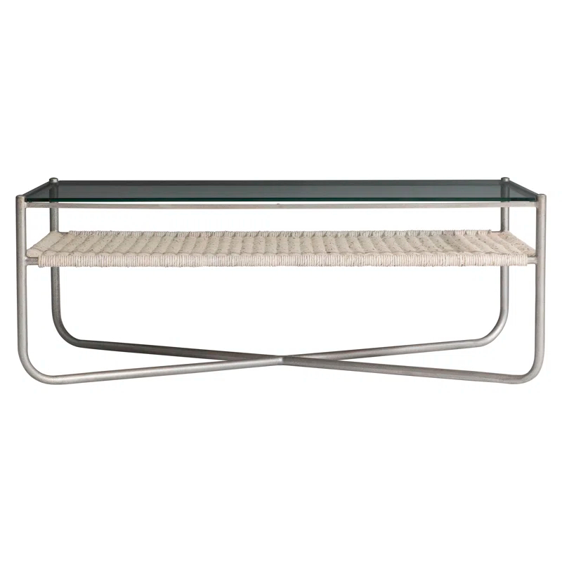 Bernhardt Kendo Glass Top Single Coffee Table