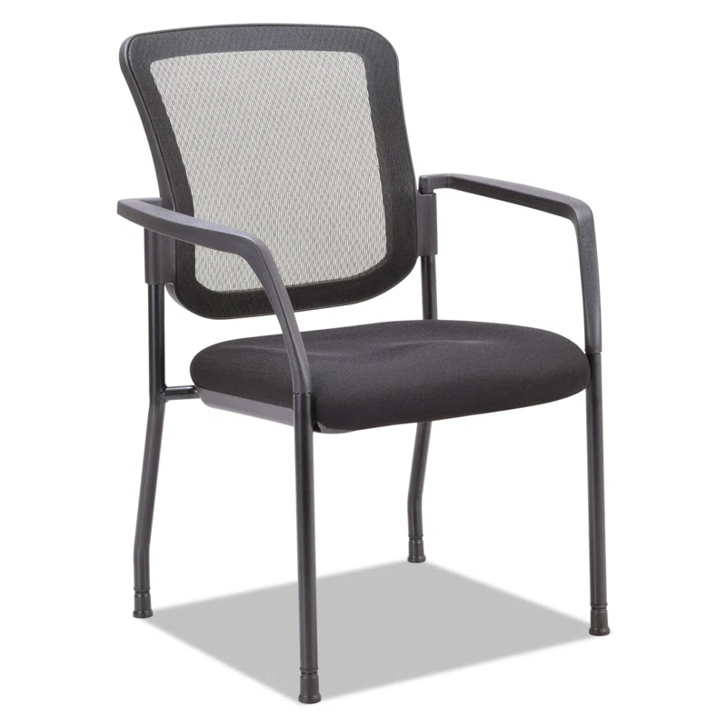 Alera® Stackable Mesh Seat Waiting Room Chair with Metal Frame
