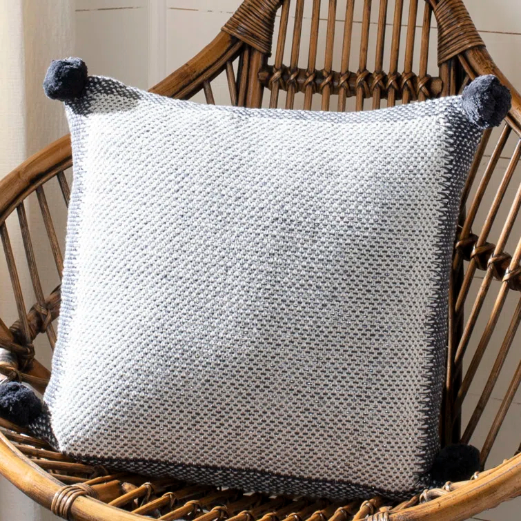 Safavieh Dania Tassels Cotton Reversible Throw Pillow