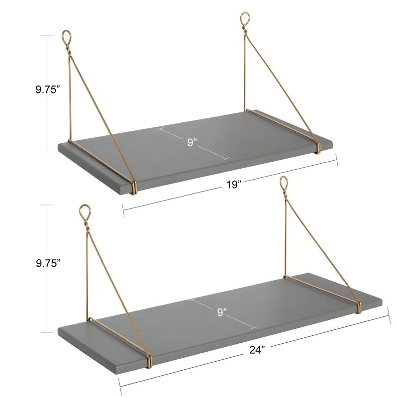 Doddington 2 Piece Bracket Shelf