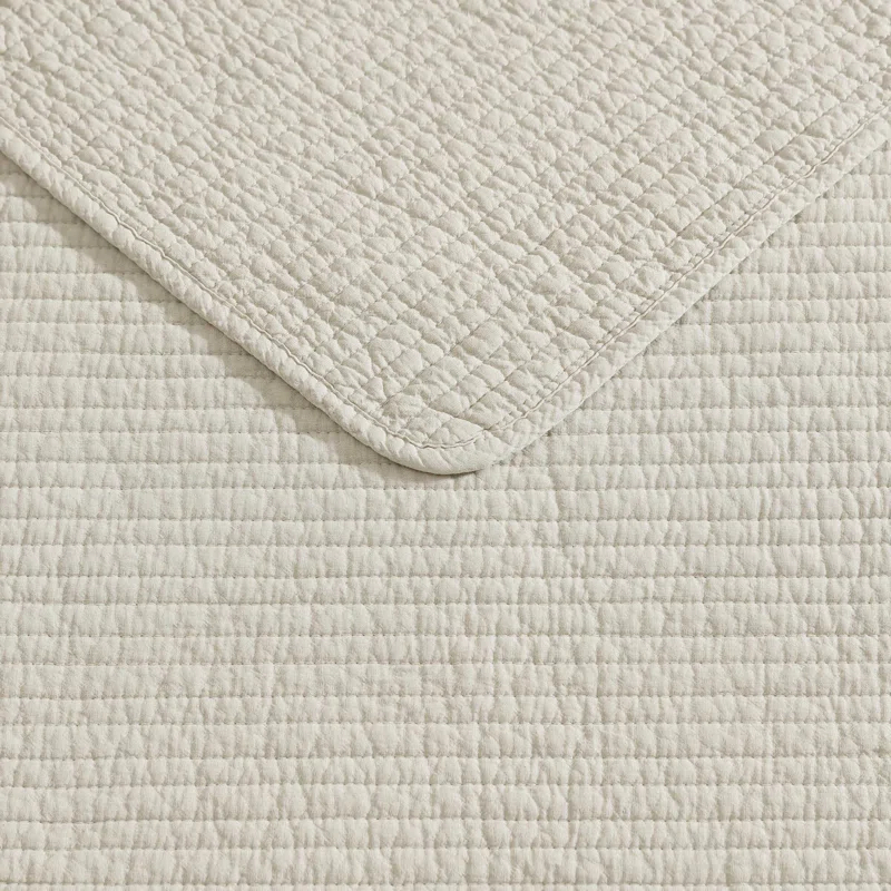 Nautica Bayport Nautica Seashore Stitch Solid Cotton Quilt Set