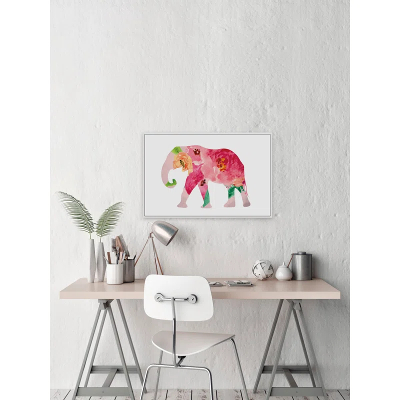 Marmont Hill " Floral Elephant " by Diana Alcala