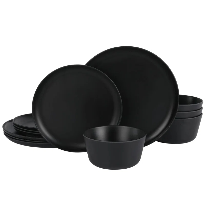 Gibson Home Gibson Home Fairhope 12 Piece Melamine Dinnerware Set