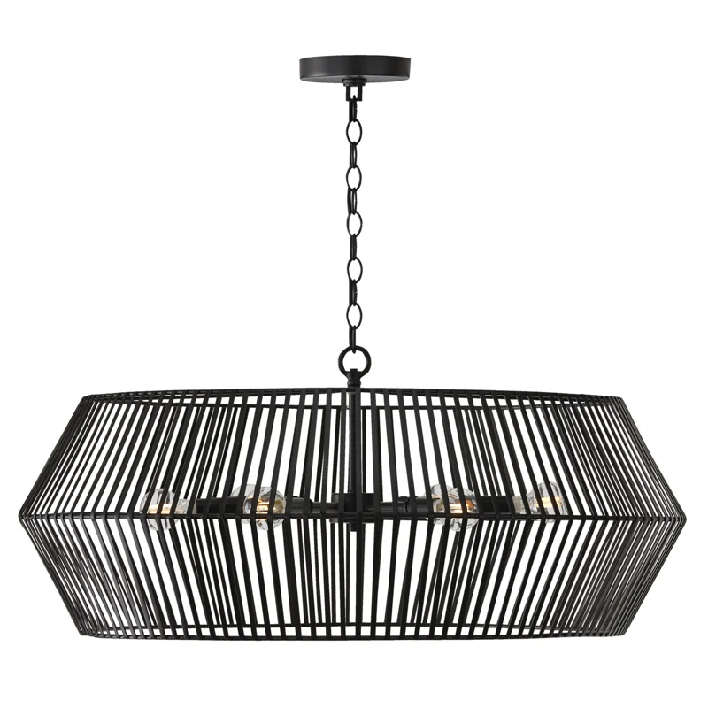 Capital Lighting Kaiya 6 - Light Dimmable Cage Chandelier