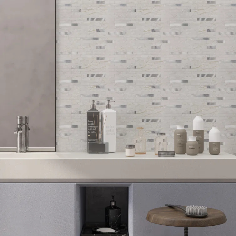 Avant Decor Aluminum Peel and Stick Mosaic Tile