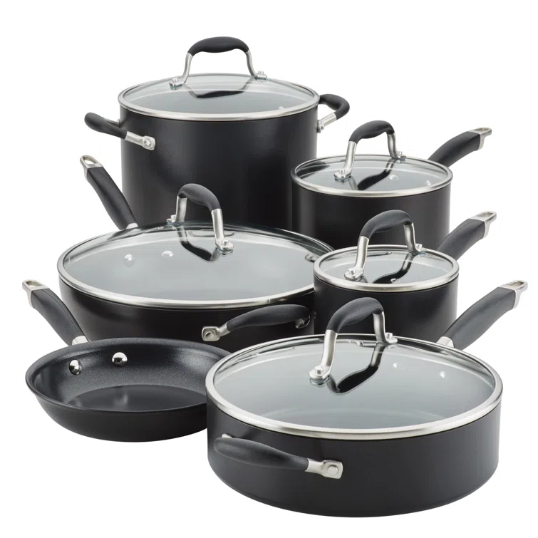 Anolon Anolon Advanced Home Hard Anodized Nonstick Cookware Set, 11 Piece