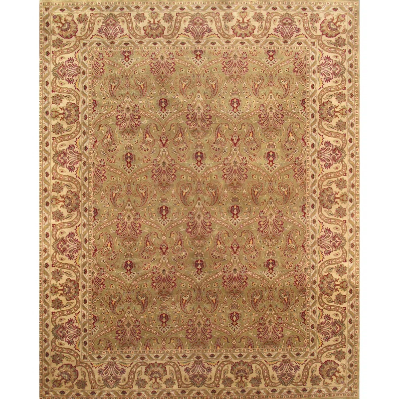 Pasargad Baku Hand Knotted Wool Washable Oriental Indoor Rug