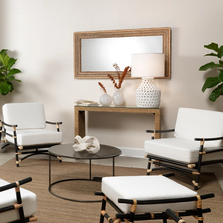 Logan Seagrass Console Table (48")
