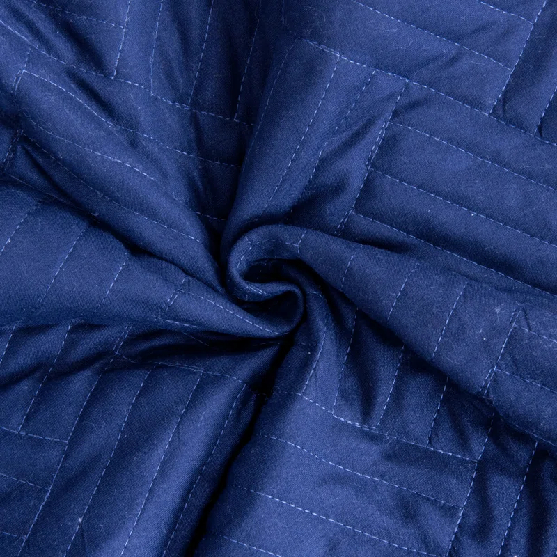 NTBAY 3 Pieces Quilt Set, Silk Satin Geometric Pattern Quilted Coverlet Set (1 Quilt, 2 Pillow Shams) - NTBAY