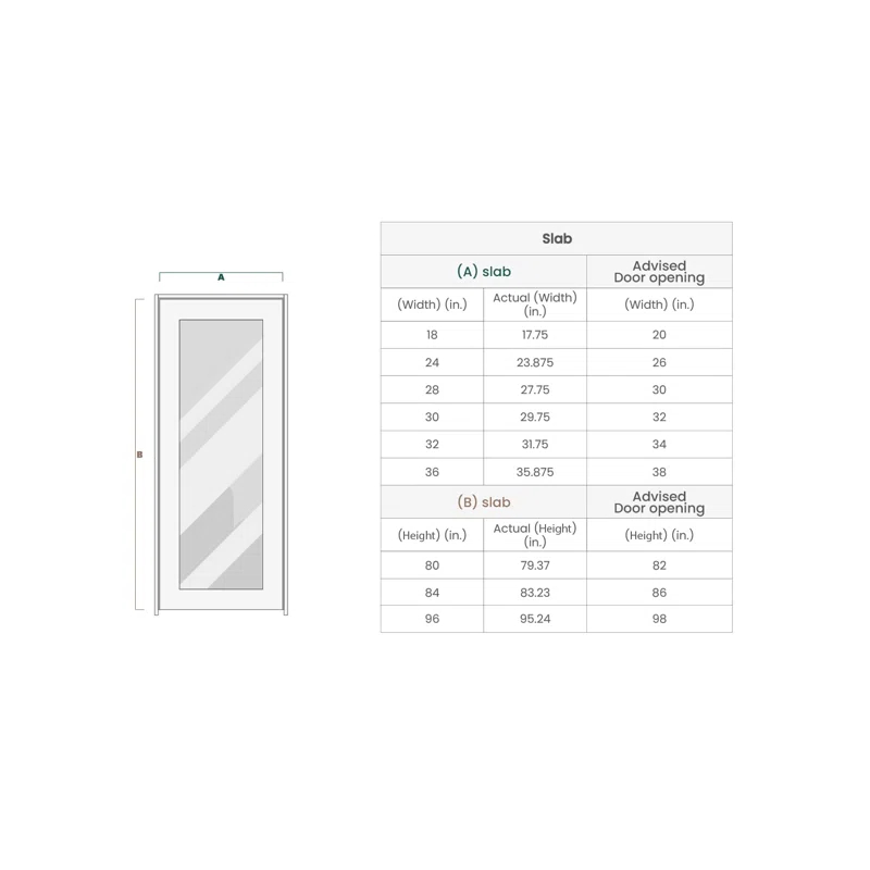 Belldinni Avon 07-02 Paneled Manufactured Wood and Frosted Glass Interior Door Slab