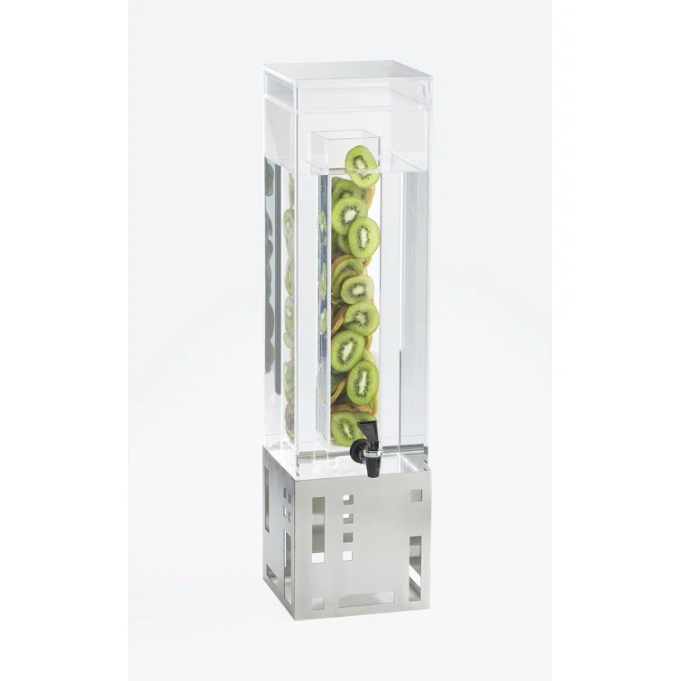 Cal-Mil Squared Beverage Dispenser with Infusion Chamber
