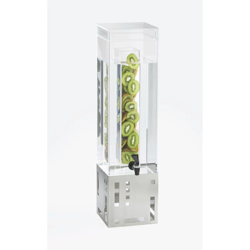 Cal-Mil Squared Beverage Dispenser with Infusion Chamber