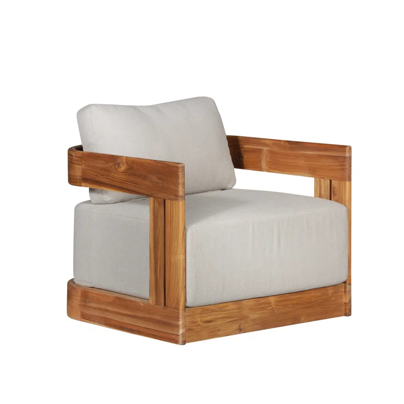 Crafters and Weavers Premium All-Weather Wicker Outdoor Lounge Chair