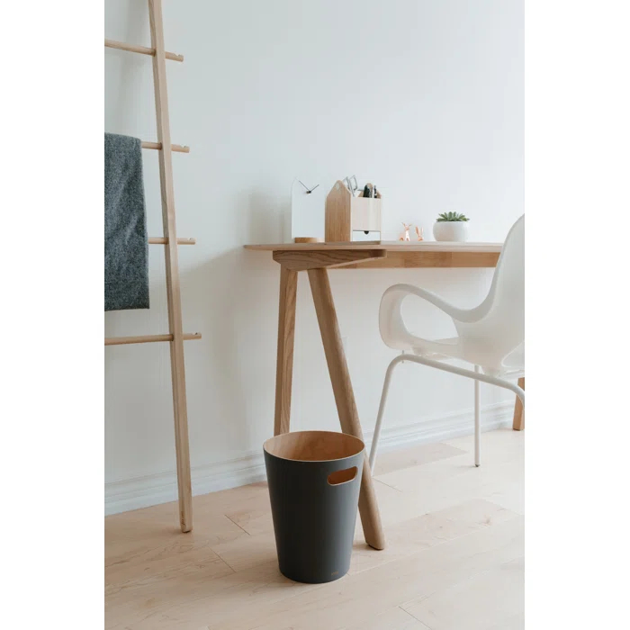 Zallie Trash Can - Charcoal