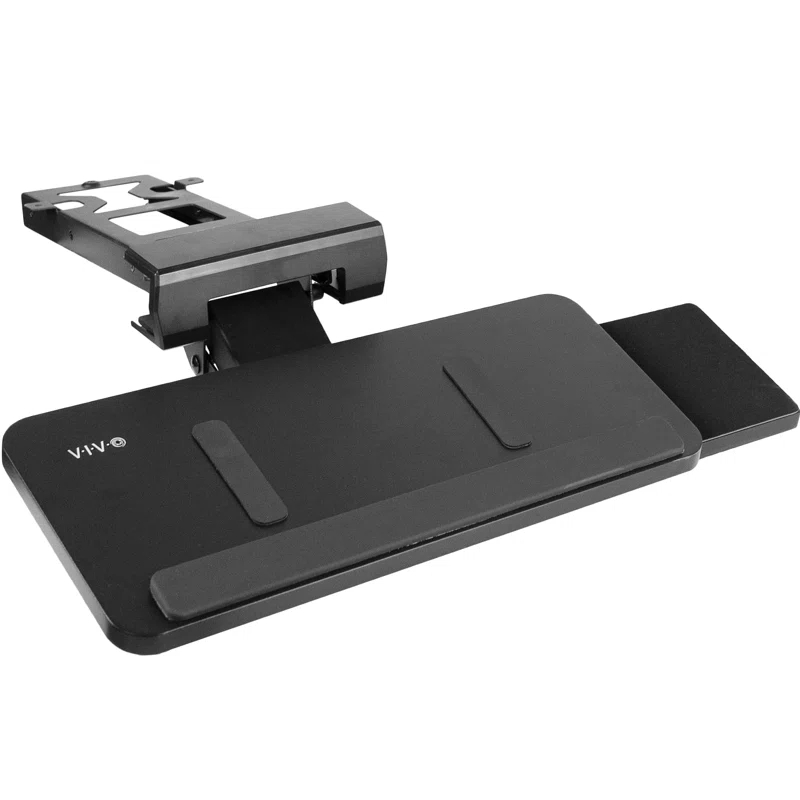 Vivo VIVO Adjustable Keyboard Tray with Slide-Out Mouse Pad, Under Table Desk Mount