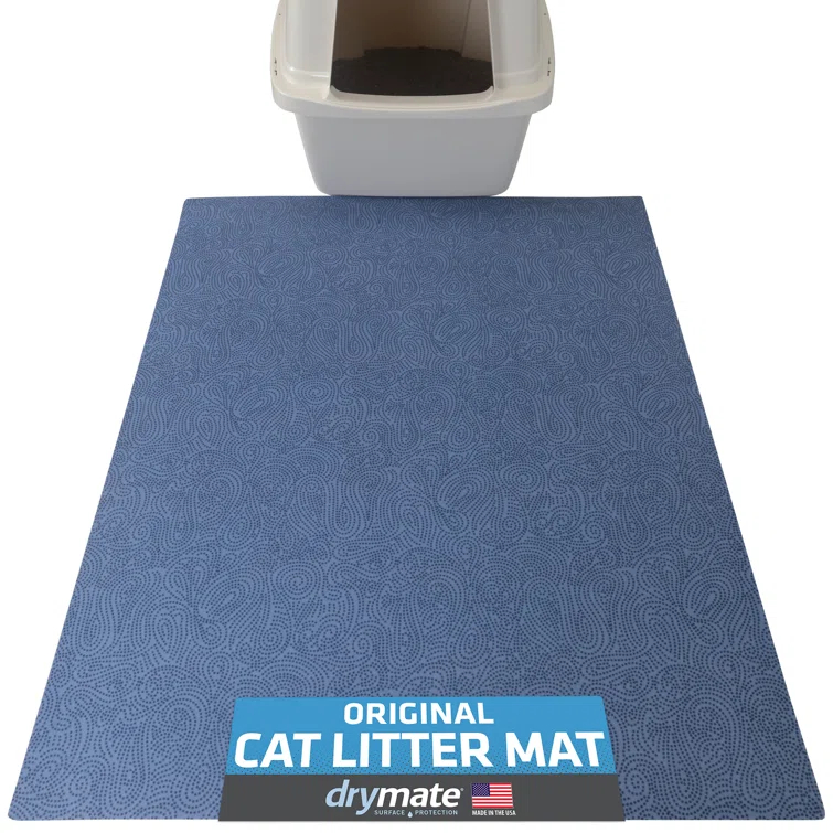 Drymate XL Cat Litter Mat for Litter Box, Protective & Decorative - Absorbent, Waterproof, Machine Washable